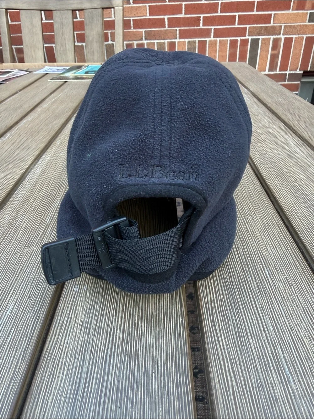 L.L.Bean Gore-Tex Fleece Winter Hat Ear Flap Cap Black Men’s L/XL